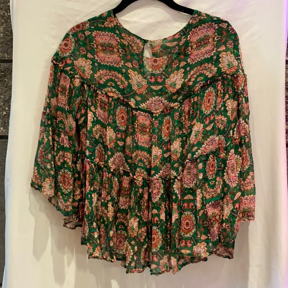 Anthropologie Print Blouse